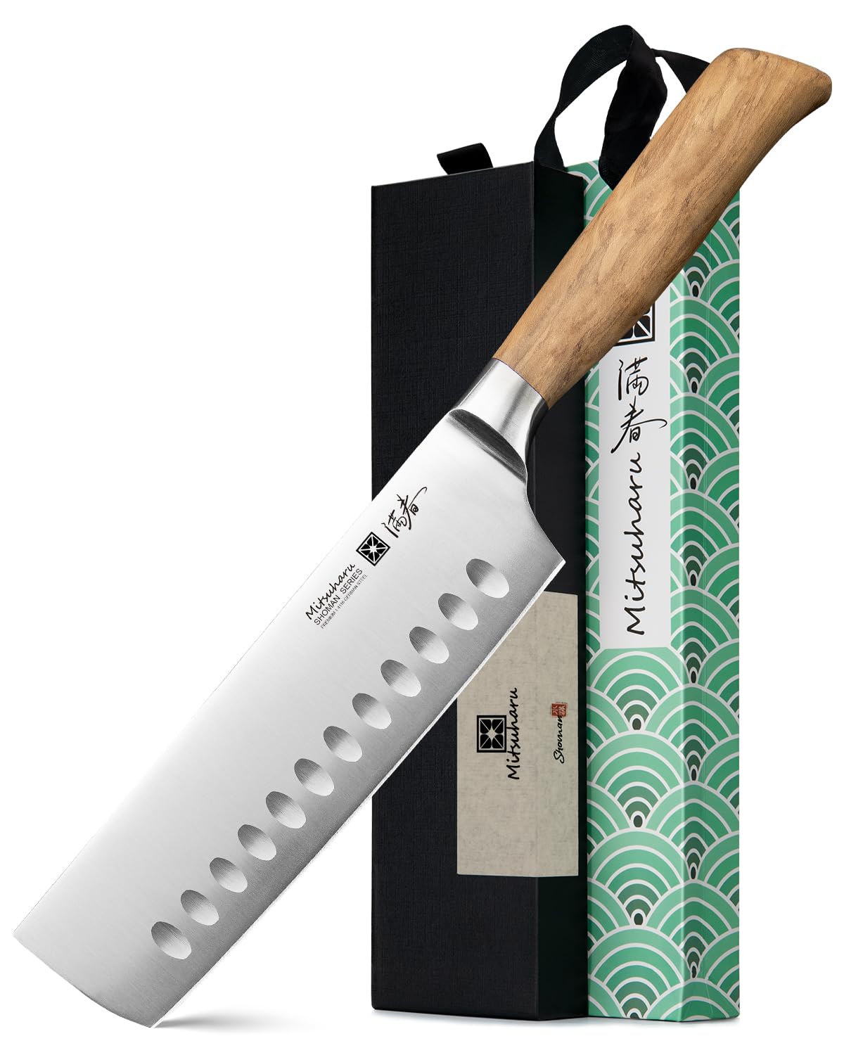 Amazon.com: Mitsuharu 7 inch Nakiri Knife, SHOMAN Series Vegetable